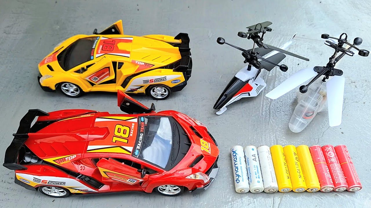 Rc Fun 2 Rc Racing Car Model And 2 Rc Helicopter Radio Control Unboxing and ...