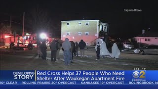 Red Cross Helps 37 People Who Need Shelter After Waukegan Apartment Fire