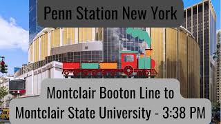 Montclair Booton Line NJT Train 4596 to Montclair State University