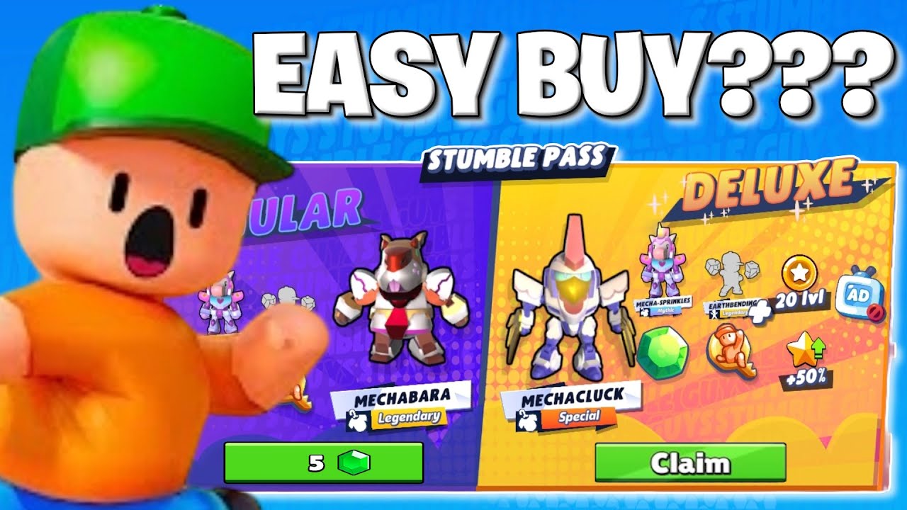 Stumble Guys 0.90 Mech-a-mess Stumble Pass Surprises Revealed