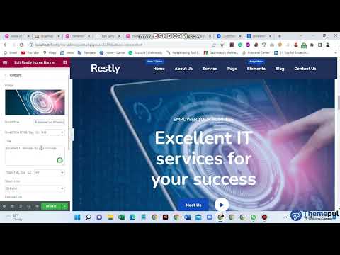 Restly Home Banner Widget All Set Up Process