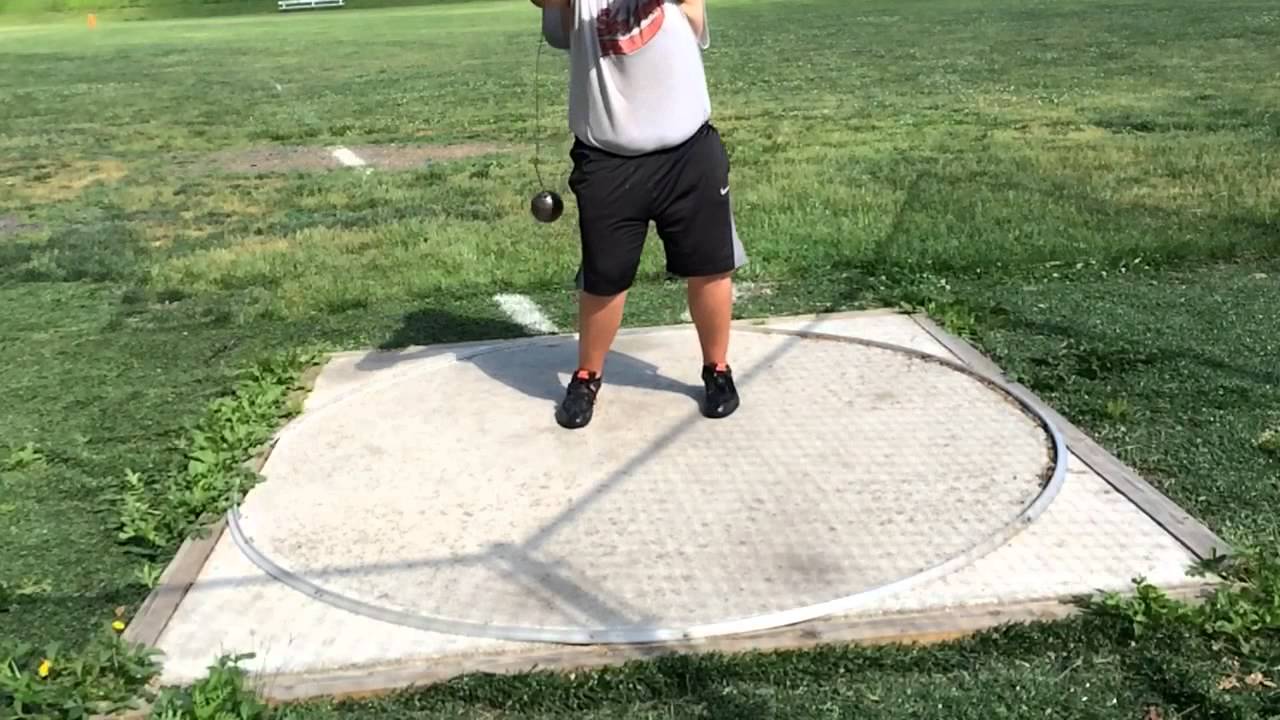 Hammer throw practice 9 YouTube