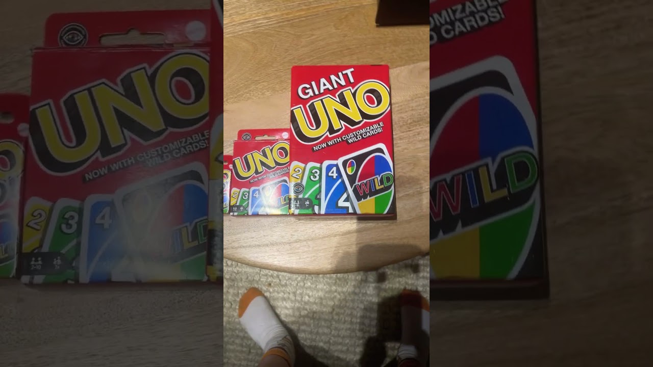 small uno ,NoRmAl UnO ,GIGANTIC UNO 