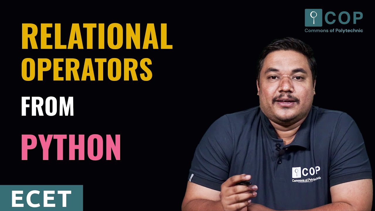 YT Relational Operators in Python 1 - YouTube
