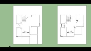 Cara menggambar Denah Rumah 2 Lantai dengan Sketchup