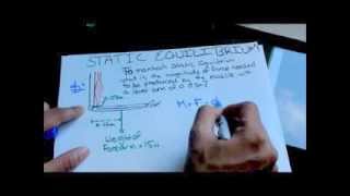 Biomechanics Static Equilibrium Tutorial Example 1