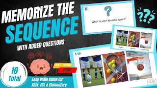Memorize the Sport Sequence | Level 1 | Fun Memory Game & Brain Break