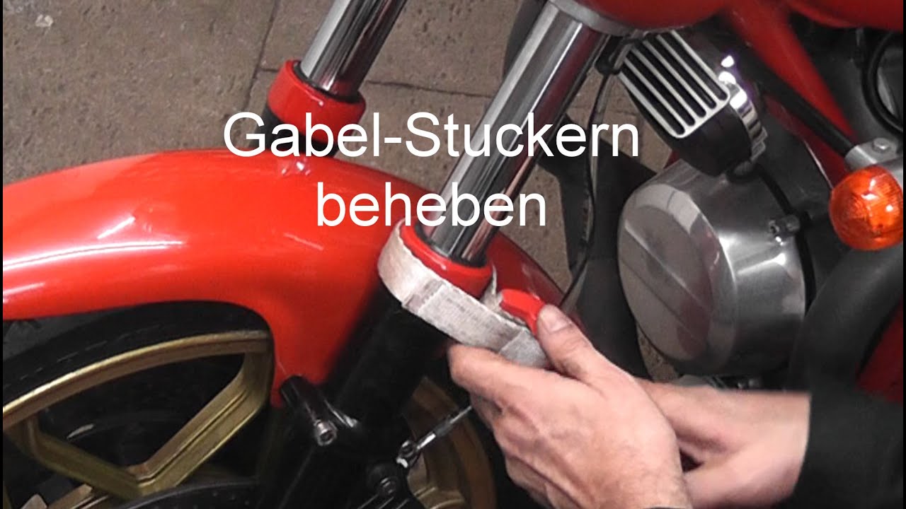 Gabel stuckern beheben (am Beispiel einer Forcella Italia 40mm-Telegabel)