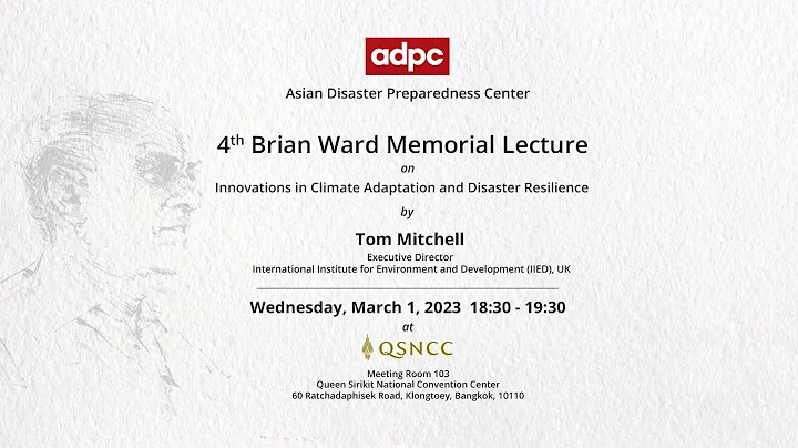 4th Brian Ward Memorial Lecture on Innovations in ...