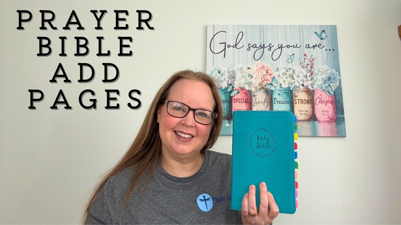 Prayer Bible Add In Pages | Adding Prayers into Bible | War Binder ...