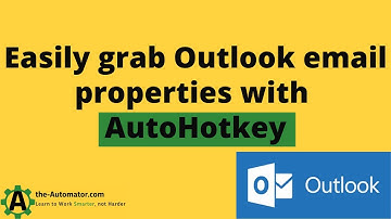 Outlook Email Object- Getting Name, email, Send date, etc.