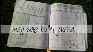 Houseplant-themed Bullet Journal Set-Up!  |  May,  2018 @Thebookrat