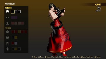 FATAL FURY: City of the Wolves - Color Edit Mode Formula - Litchi Faye Ling (BlazBlue) for B. Jenet