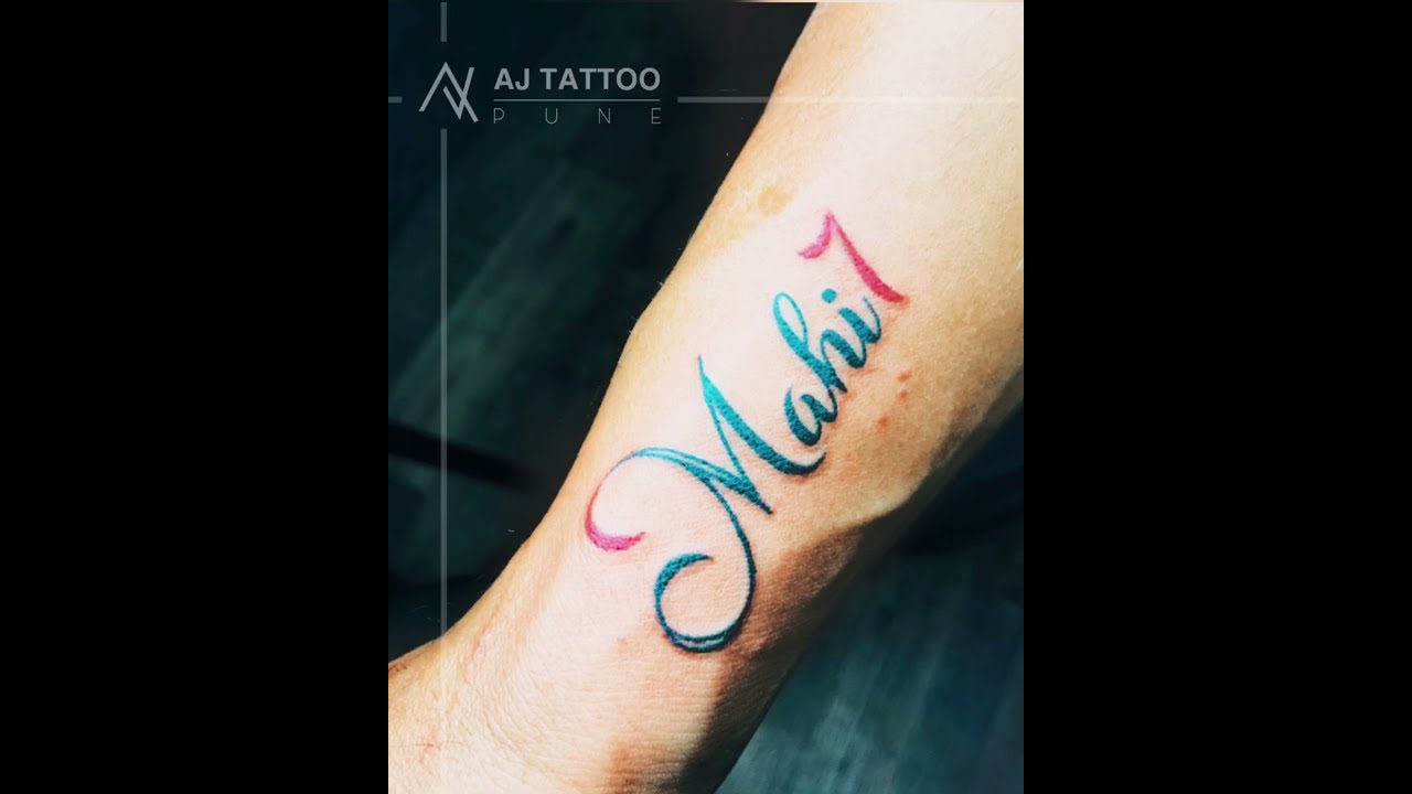 AJ small letter tattoo  making temporary tattoo by self  letter a and j  tattoo  YouTube