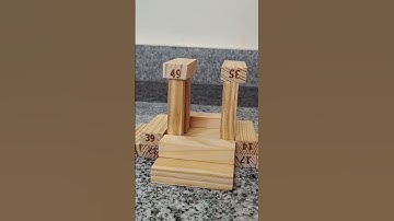 Making of Eiffel tower with #jenga #creative building block puzzle game #jenga tower making#shorts