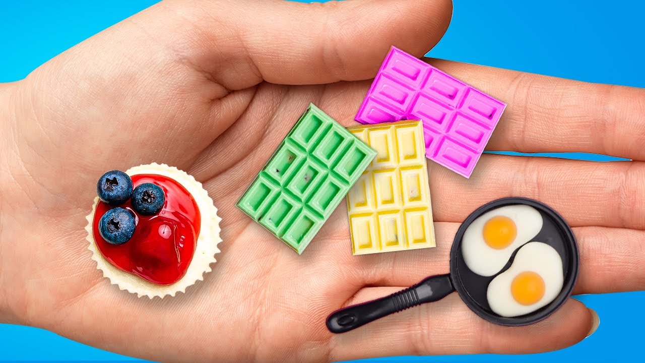MINIATURE WORLD COMPILATION || Coolest Mini Crafts With Polymer Clay, Epoxy Resin And Mini Food
