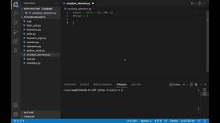 Python Programming: Find smallest element in a list Net Worth