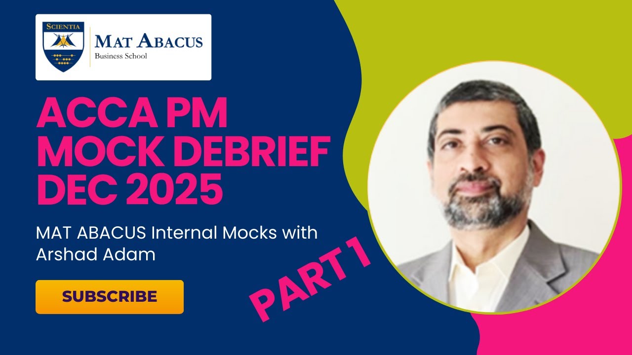 ACCA PM Mock Debrief | Dec 2025 | With Arshad Adam