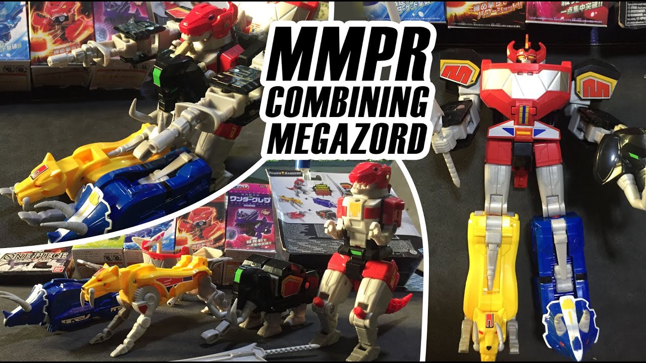 Hasbro MMPR Power Ranger Combining Megazord - YouTube