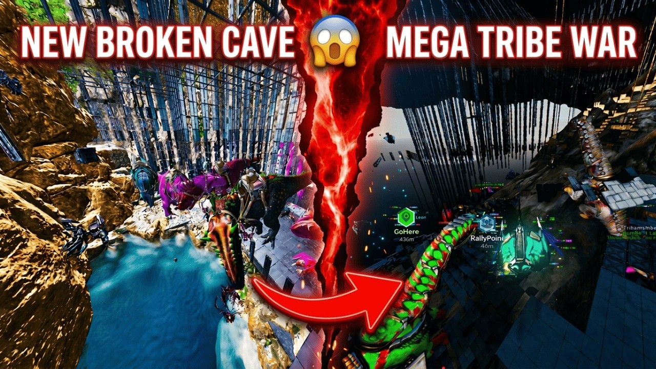 We Claimed the NEW “UNRAIDABLE” Astraeos Cave on an Enemy Server! | Ark Ascended Official PvP