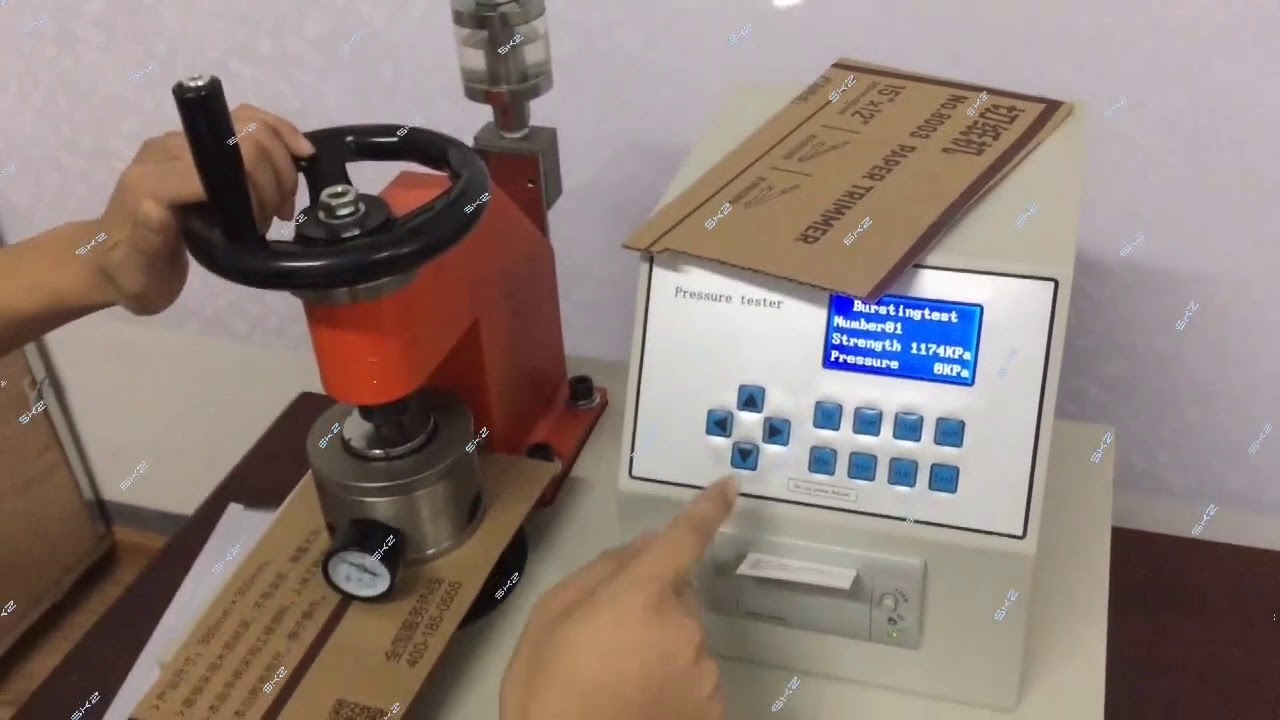 How to operate Bursting Tester model SKZ108B? - YouTube