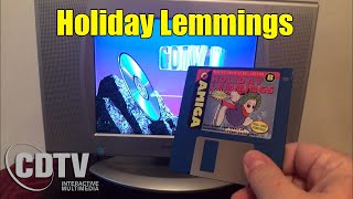 Commodore Amiga Holiday Lemmings 1994 by Psygnosis on CDTV - Christmas Xmas Lemmings