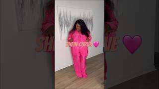 SHEIN CURVE #pinksuit #plussizefashion #plussize #curvyfashion