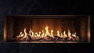 Modern Fireplace Ambience 4K for TV 🔥 Glowing Ember Bed & Relaxing Crackling Fire Sounds
