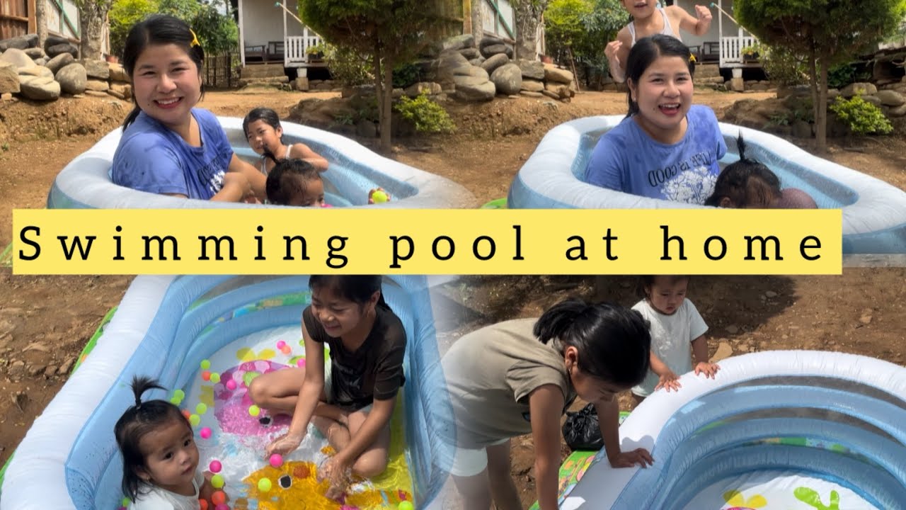 Бассейн дома 😍 || Весёлый день🥰🫶🏻😍 #familyvlog