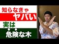 【危険】実は危ない３つの木を解説【知らなきゃヤバい】