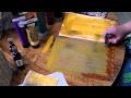 DIY cheapskate Gelli plate alternative