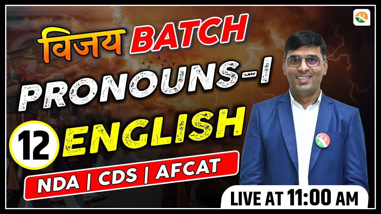 Pronoun - 1 for nda | NDA English  Classes | NDA English Preparation | nda syllabus2023