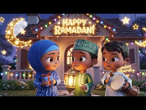 Ramadan Mubarak Toddler Illustration