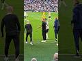 DE ZERBI AND PORRO ARGUING WITH THE REFEREE AND FOURTH OFFICIAL