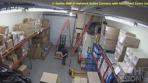 Infrared Mode Demo - PBE4L3WZ I - E-series 4MP IP Network Bullet Camera with Motorized Zoom Lens