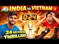 🇮🇳 India vs 🇻🇳 Vietnam | 24 Seconds Left 😱 Pawn to Queen Checkmate ♟️🔥#chess