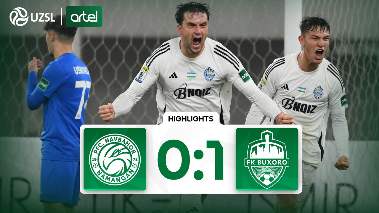 Superliga 2-tur. Navbahor - Buxoro bahsida kiritilgan gol va xavfli vaziyatlar (Highlights)