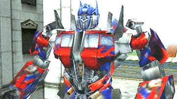 Transformers: The Game (PSP) - Walkthrough Part 16 - Center City Streets