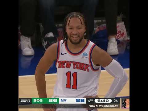 Jalen Brunson picked up a technical foul for flopping and Carmelo Anthony is not a fan of it