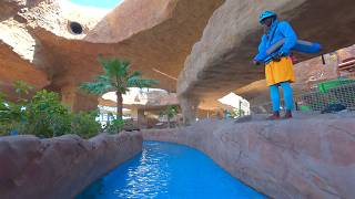 Canyoning Water Fun at Desert Falls Water &amp; Adventure Park 🇶🇦