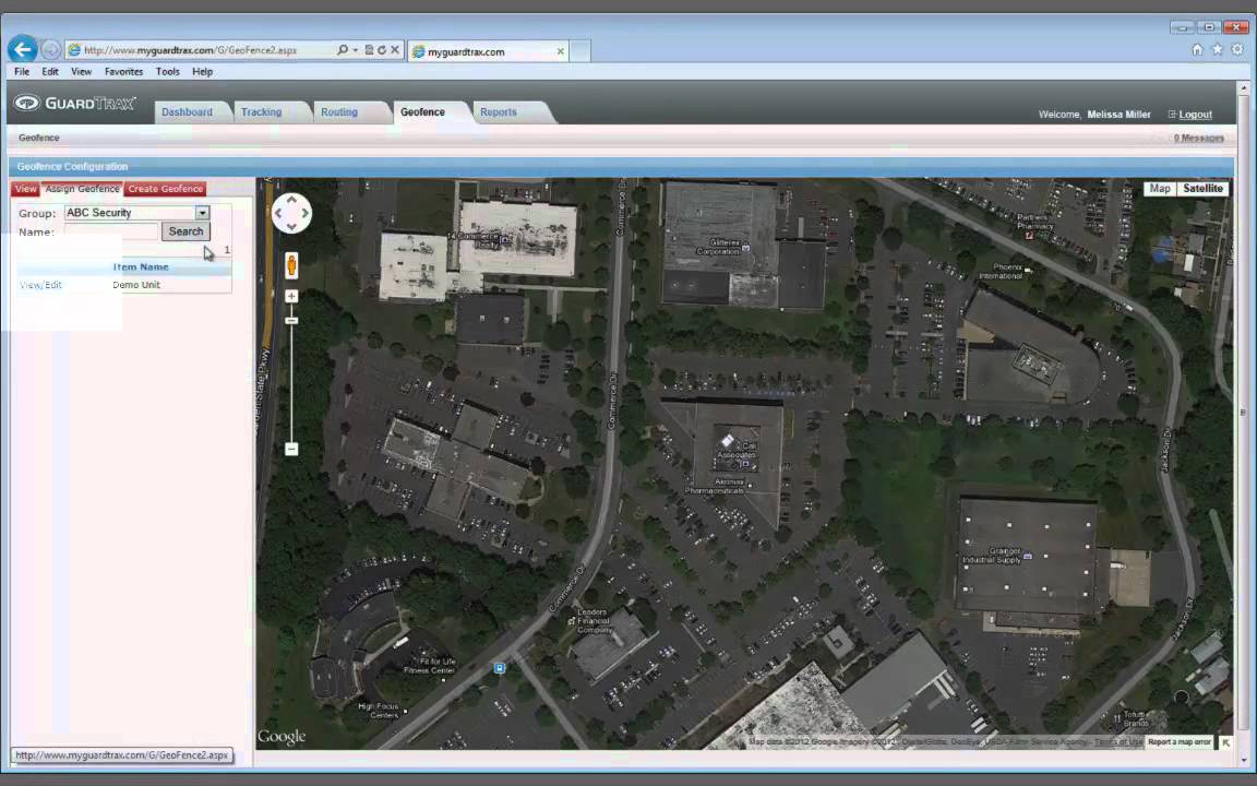 Geofence creating and assigning