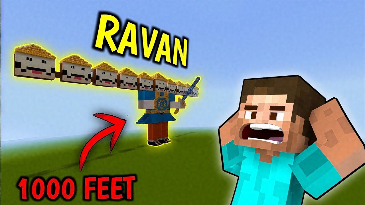 I Built a MASSIVE Ravan in Minecraft Epic Dussehra Creation|Nick 900