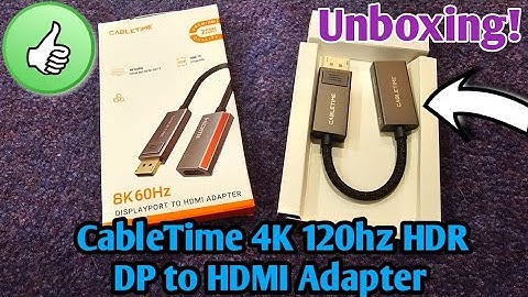 DisplayPort 1.4 to HDMI 2.1 Adapter (8K@60Hz / 4K@144Hz) - Unboxing