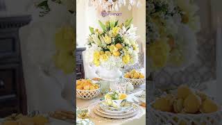 Citrus Is Everywhere This Season From Lemon Centerpieces To Orange-Toned Linens