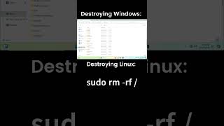 Destroying Windows vs Linux #archlinux #linux #ubuntu #windows #windows11 #computer #linuxmint