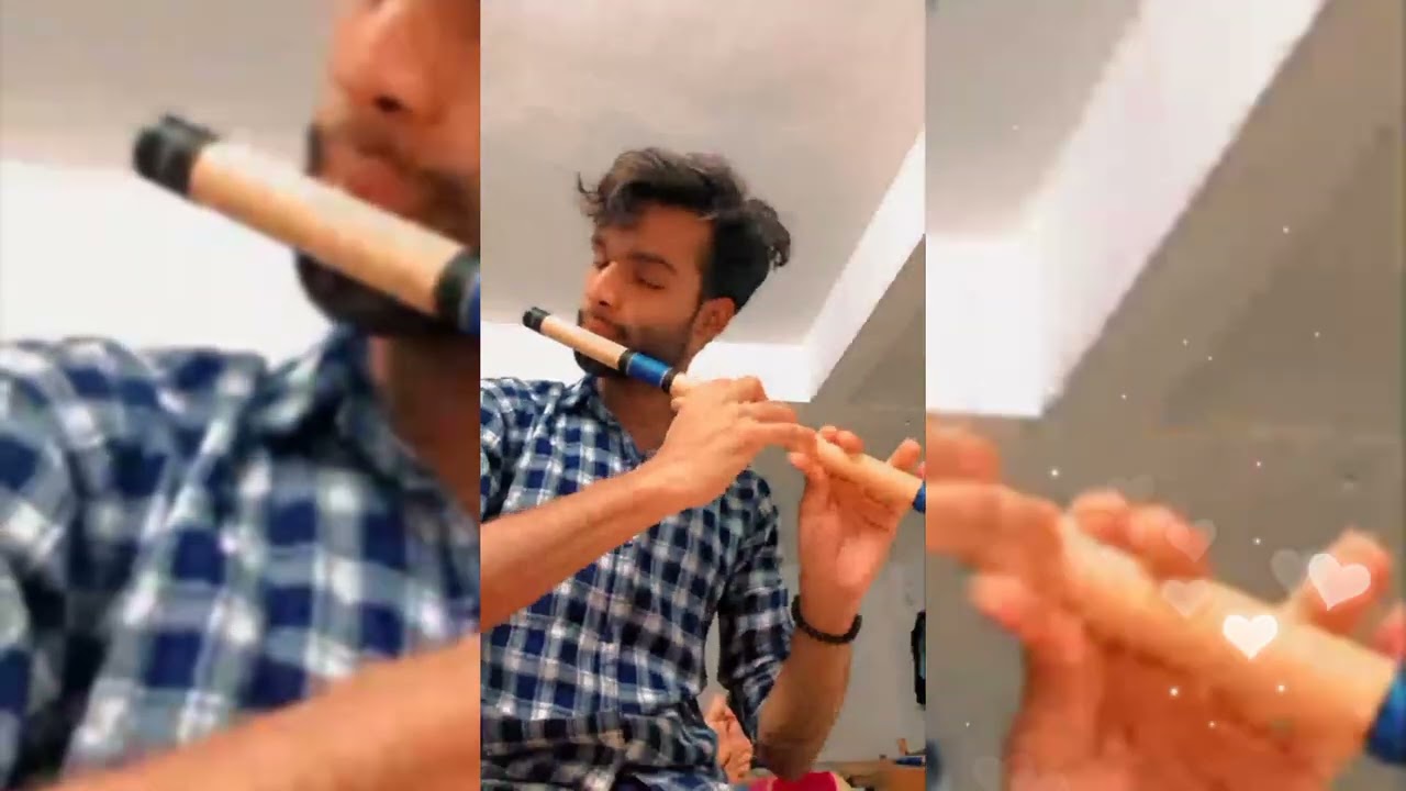 tere mere bich me kaisa hai ye bandhan song || Flute cover video