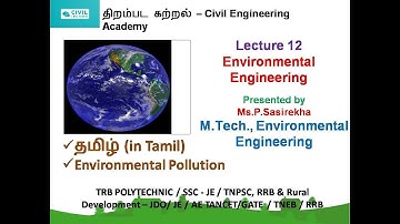 Environmental Engineering I Lecture 12 I TRB I SSC I TNPSC I RRB I GATE I TANCET I TNEB I RRB