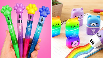 EASY PARENTING HACKS & ART GADGETS 🌈 Rainbow Drawing Challenge 🌈 9 Craft Ideas By YayTime! Star