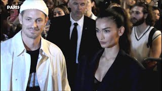 Joel Kinnaman (Robocop) & model Kelly Gale @ Paris Fashion Week 28 september 2023 show Isabel Marant