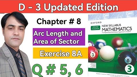 Exercise 8A Question 5 & 6 II New Syllabus Mathematics Book D3 Updated Edition #taleem